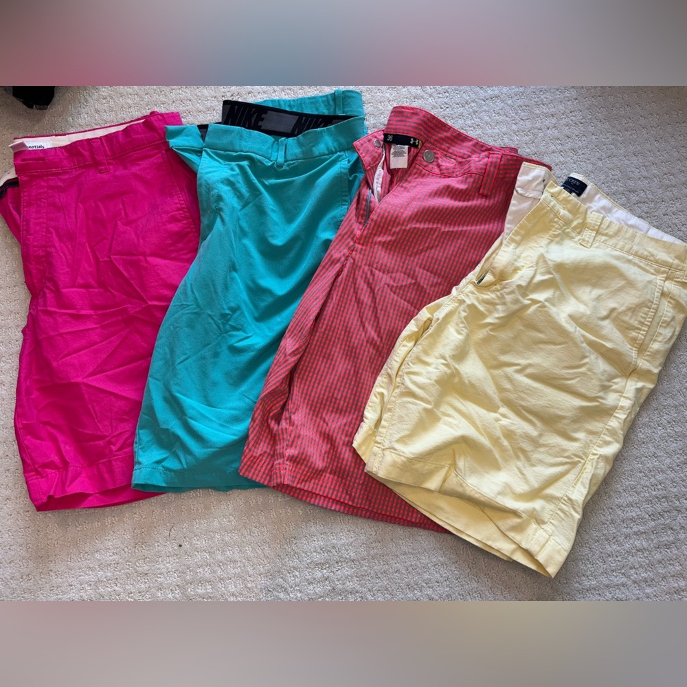 Men’s golf and dress shorts Nike, under armour, J Crew